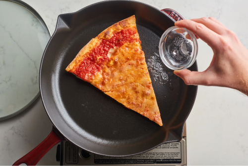 Reheat Pizza with a Skillet: