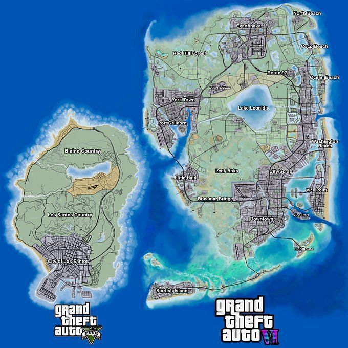 GTA 6 MAP LEAKED 