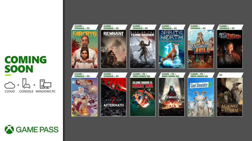 Coming Soon | XBox Games